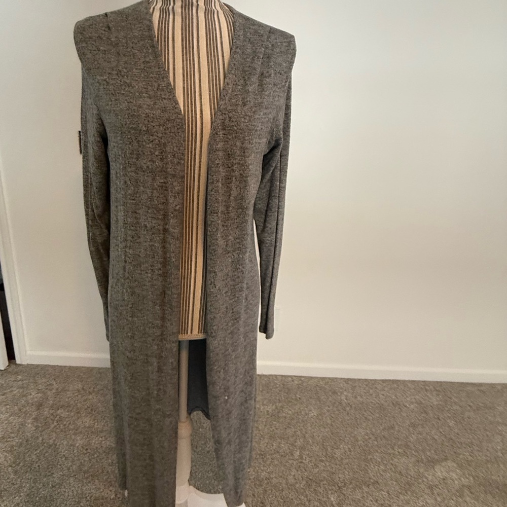 Daytrip Duster Longline Cardigan Heather Gray The Buckle
